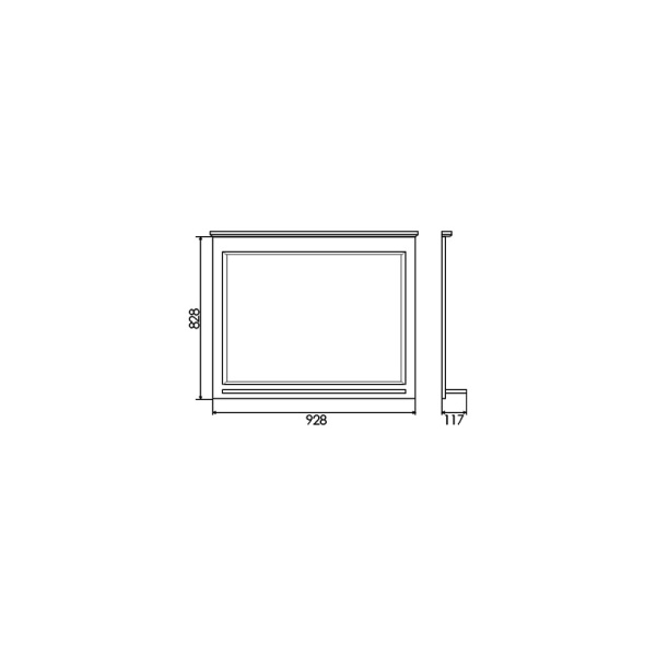 COMFORTY Зеркало "Тбилиси-90" белый глянец в Сочи и Адлере COMFORTY Зеркало "Тбилиси-90" белый глянец в Сочи и Адлере