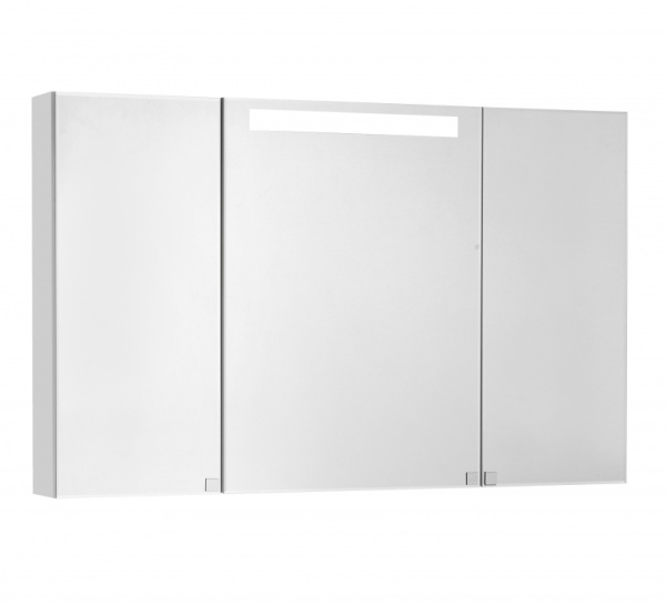 Мадрид 120 Шкаф-зеркало белый/светильник Мадрид 120 Шкаф-зеркало белый/светильник