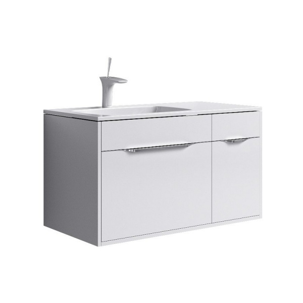 MALAGA 90 Тумба подвесная белая ЛЕВАЯ с раковиной MALAGA 90 (Ш92хВ52хГ45) MALAGA 90 Тумба подвесная белая ЛЕВАЯ с раковиной MALAGA 90 (Ш92хВ52хГ45)