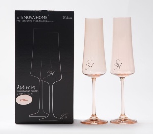 Набор бокалов для шампанского Astoria Coral, МАТЕРИАЛ: Хрустальное стекло, ОБЪЕМ: 210 мл, В НАБОРЕ: 2 шт в Сочи и Адлере