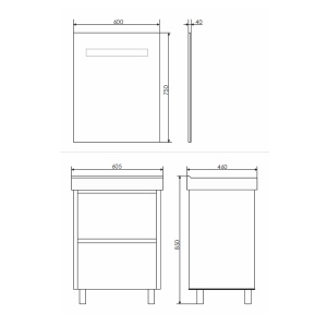 COMFORTY Тумба-умывальник "Дублин-60" белый глянец с раковиной COMFORTY 8056 в Сочи и Адлере COMFORTY Тумба-умывальник "Дублин-60" белый глянец с раковиной COMFORTY 8056 в Сочи и Адлере