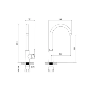 Смеситель для кухни, CLOUD, IDDIS, CLOSB00i05 в Сочи и Адлере Смеситель для кухни, CLOUD, IDDIS, CLOSB00i05 в Сочи и Адлере