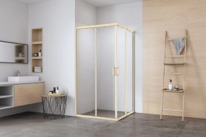 Душевое ограждениe 100*100*195 матовое золото,6мм в Сочи и Адлере