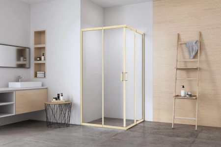 Душевое ограждениe 90*90*195 матовое золото,6мм в Сочи и Адлере