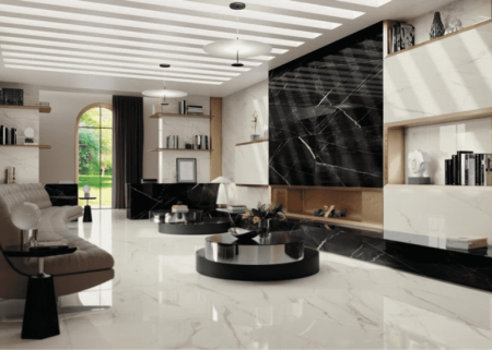 Керамогранит Empire Calacatta Black 120*278 Lapp рет.