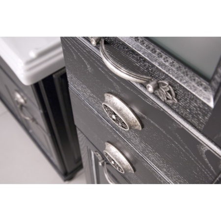 ЖЕРОНА 105 тумба-умывальник белое серебро БЕЗ раковины в Сочи и Адлере