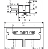 26456400 HG FixFit Шланговое подсоединение с держателем Porter 300 и полкой в Сочи и Адлере