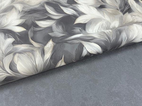 Обои Эрисман Benefit Mirabelle, винил на флизелиновой основе, 1.06*10.05 м, Тёмно-серый мотив в Сочи и Адлере