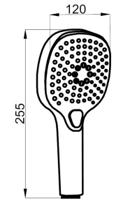 Душевой набор Azario: душевая лейка, шланг, штанга черный (AZ-157820224) в Сочи и Адлере