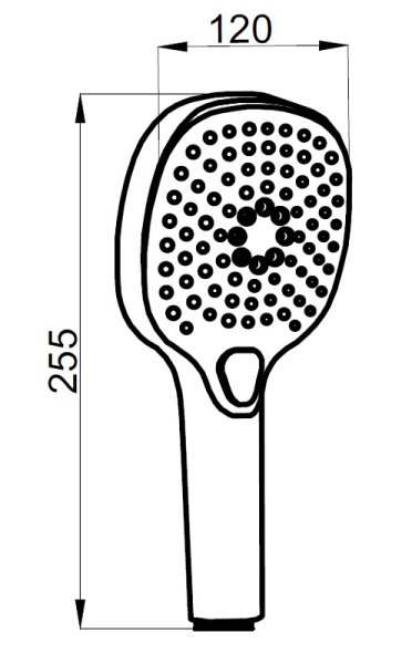 Душевой набор Azario: душевая лейка, шланг, штанга черный (AZ-157820224) в Сочи и Адлере