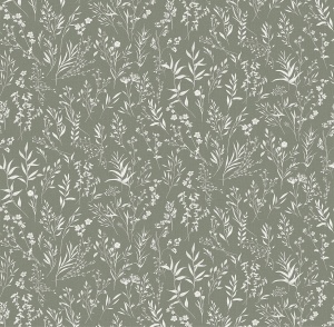 Обои Victoria Stenova Lavanda, винил на флизелиновой основе, 1,06*10,05м, зелёный мотив