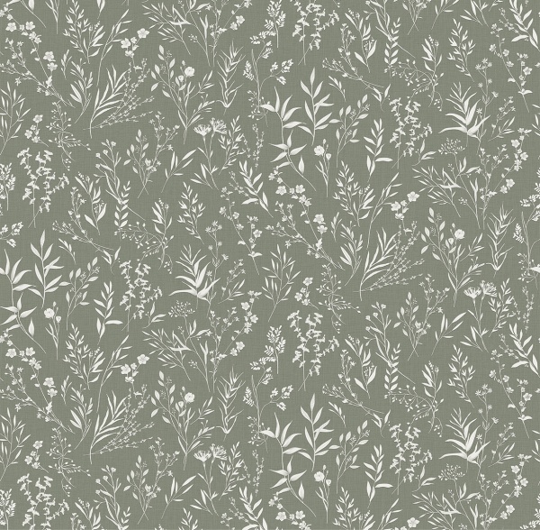 Обои Victoria Stenova Lavanda, винил на флизелиновой основе, 1,06*10,05м, зелёный мотив