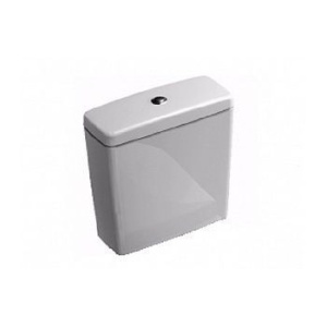 Сливной бачок, Villeroy&Boch, Verity Design, ширина, мм-370, глубина, мм-185, высота, мм-410, смыв двойной, подк-ие сбоку/сзади, керамика, кнопка хром