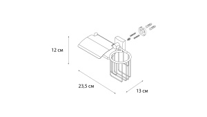 FX-61309+10 Kvadro Бумагодержатель +держ. дезодоранта в Сочи и Адлере