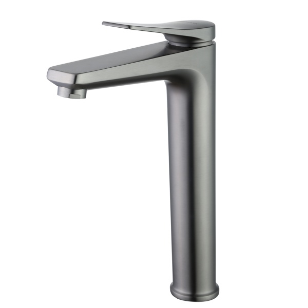 Смеситель Lemark Bronx LM3709GM для умывальника высокий, монолитный, графит Смеситель Lemark Bronx LM3709GM для умывальника высокий, монолитный, графит