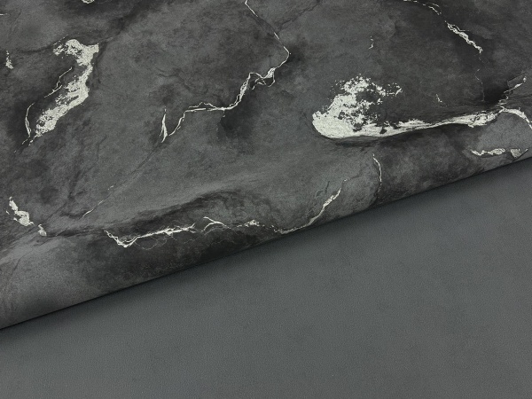 Обои Erismann Atlantis, винил на флизелиновой основе, 1,06*10,05м, Серый/Чёрный однотон в Сочи и Адлере