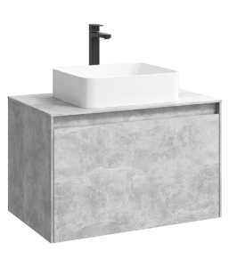 MOBI 80 комплект: тумба под умывальник+ корпус тумбы подвесной, цвет бетон светлый MOBI 80 комплект: тумба под умывальник+ корпус тумбы подвесной, цвет бетон светлый