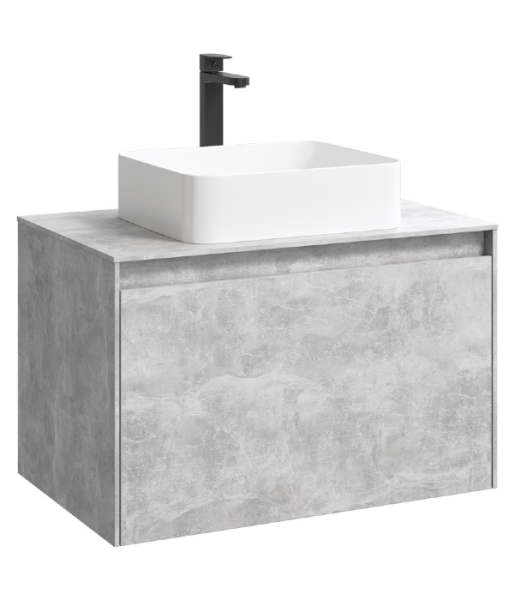 MOBI 80 комплект: тумба под умывальник+ корпус тумбы подвесной, цвет бетон светлый MOBI 80 комплект: тумба под умывальник+ корпус тумбы подвесной, цвет бетон светлый
