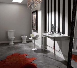 KERASAN Retro Унитаз моноблок слив в стену, цвет белый в Сочи и Адлере KERASAN Retro Унитаз моноблок слив в стену, цвет белый в Сочи и Адлере