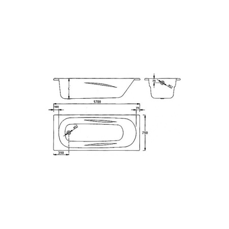 Ванна стальная BLB EUROPA 170х70 (B70E) в Сочи и Адлере