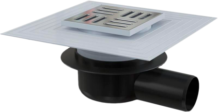 Душевой трап Alcadrain с решеткой хром (APV26C)