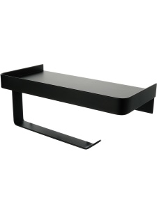 Fixsen HOTEL FX-31011B Бумагодержатель с полкой для телефона, черный