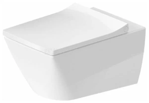 Унитаз, Duravit, Viu, безободковый (с открытым смывным краем), тип установки-подвесной, ширина, мм-370, глубина, мм-570, высота, мм-360, форма чаши-пр Унитаз, Duravit, Viu, безободковый (с открытым смывным краем), тип установки-подвесной, ширина, мм-370, глубина, мм-570, высота, мм-360, форма чаши-пр