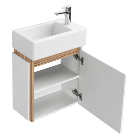 Тумба под раковину AQUATON Эклипс М46, правая, белая (1A172801EK49R) (приобретается отдельно раковина Эрис 46) в Сочи и Адлере