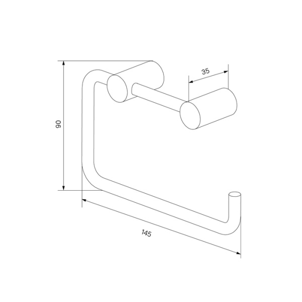 Держатель для туалетной бумаги без крышки, сплав металлов, Petite, графит, IDDIS, PETGM00i43 в Сочи и Адлере