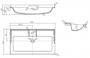 Раковина Фабиа 800 в Сочи и Адлере Раковина Фабиа 800 в Сочи и Адлере