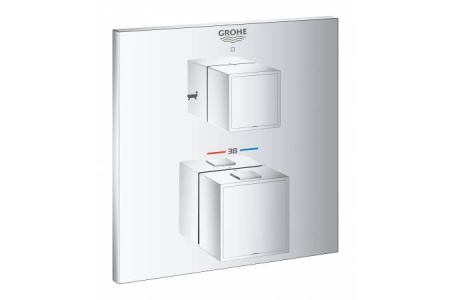 Grohtherm Cube смеситель для душа с термостатом с переключателем на 2 положения (хром)