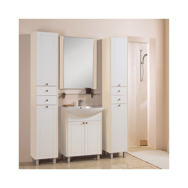 Альпина Шкаф колонна Дуб молочный  в Сочи и Адлере Альпина Шкаф колонна Дуб молочный  в Сочи и Адлере