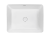 Раковина Kerald 520*410*130 мм накладная, белый  в Сочи и Адлере