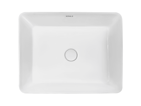 Раковина Kerald 520*410*130 мм накладная, белый  в Сочи и Адлере