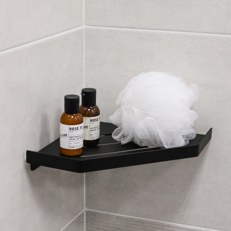 "HI-TECH" Полка угловая одноэтажная черная FX-841B в Сочи и Адлере