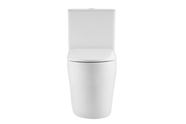 Унитаз-компакт Kerald THIRA (Тира) безободковый, Торнадо 595*360*710 мм,с сиденьем микролифт дюропласт в Сочи и Адлере