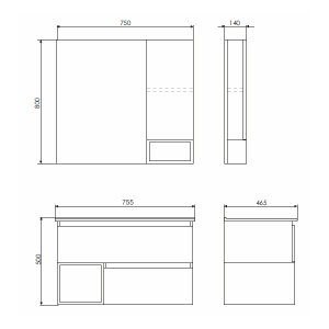 COMFORTY Тумба-умывальник "Турин-75" дуб бежевый с раковиной COMFORTY 75E в Сочи и Адлере COMFORTY Тумба-умывальник "Турин-75" дуб бежевый с раковиной COMFORTY 75E в Сочи и Адлере