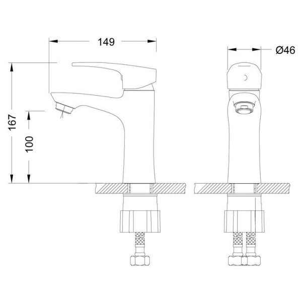 Смеситель Lemark Linara LM0406C для умывальника монолитный, хром в Сочи и Адлере Смеситель Lemark Linara LM0406C для умывальника монолитный, хром в Сочи и Адлере