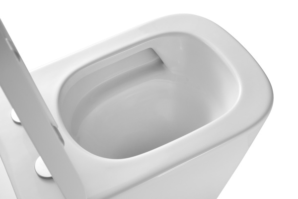 Унитаз-компакт Kerald AMBER (Амбер) безободковый, Торнадо 620*360*815 мм,с сиденьем микролифт дюропласт в Сочи и Адлере