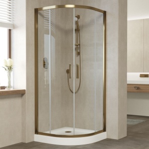 Душевой уголок Vegas Glass ZS 90 05 01 профиль бронза, стекло прозрачное Душевой уголок Vegas Glass ZS 90 05 01 профиль бронза, стекло прозрачное