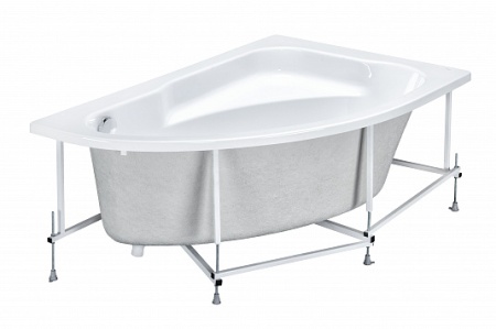 Акриловая асимметричная ванна WELNA 160*100 правая, без монтажного набора, без панели в Сочи и Адлере