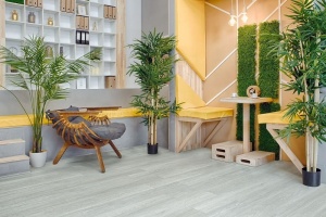 SPC Каменно-полимерная напольная плитка 43кл. 4V САГАНО (1524х180х4мм) уп.2,743м2/10шт.