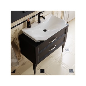 LaDonna 85 Тумба напольная, два ящика, черная с раковиной LA DONNA 70 (Ш85хВ85.5хГ46)	 							 в Сочи и Адлере LaDonna 85 Тумба напольная, два ящика, черная с раковиной LA DONNA 70 (Ш85хВ85.5хГ46)	 							 в Сочи и Адлере