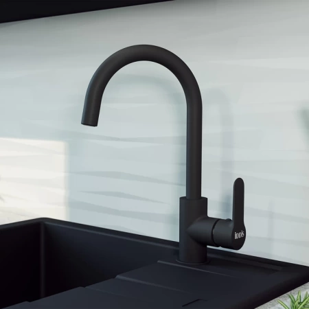 Смеситель для кухни, черный, Cuba, IDDIS, CU5BLJ0i05 в Сочи и Адлере