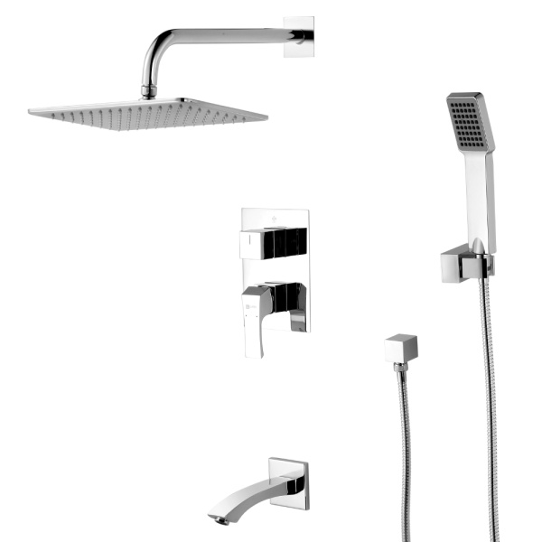 Смеситель Lemark Unit LM4522C для ванны и душа встраиваемый с дополнительной 1-функц. лейкой, хром Смеситель Lemark Unit LM4522C для ванны и душа встраиваемый с дополнительной 1-функц. лейкой, хром