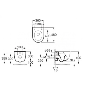 Низ к унитазу MERIDIAN-N подвесной, 480 мм  в Сочи и Адлере Низ к унитазу MERIDIAN-N подвесной, 480 мм  в Сочи и Адлере