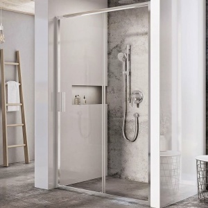 Душевая дверь Blix Slim BLSDP2-100 блестящий + транспарент Душевая дверь Blix Slim BLSDP2-100 блестящий + транспарент