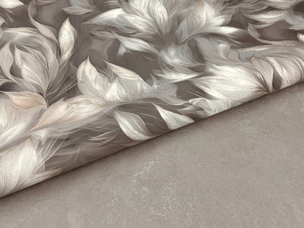 Обои Эрисман Benefit Mirabelle, винил на флизелиновой основе, 1.06*10.05 м, Тёмно-бежевый мотив в Сочи и Адлере