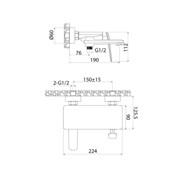 Смеситель для ванны, Dash, IDDIS, DASSB00i02WA в Сочи и Адлере Смеситель для ванны, Dash, IDDIS, DASSB00i02WA в Сочи и Адлере