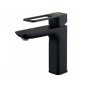 Смеситель для умывальника, черный, Slide, IDDIS, SLIBL00i01